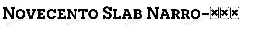 Novecento Slab Narro字体转换